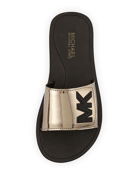 michael kors jet slides|michael kors slides women's.